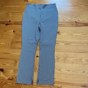 Nicole Miller Black and White Checkered Pants size 8